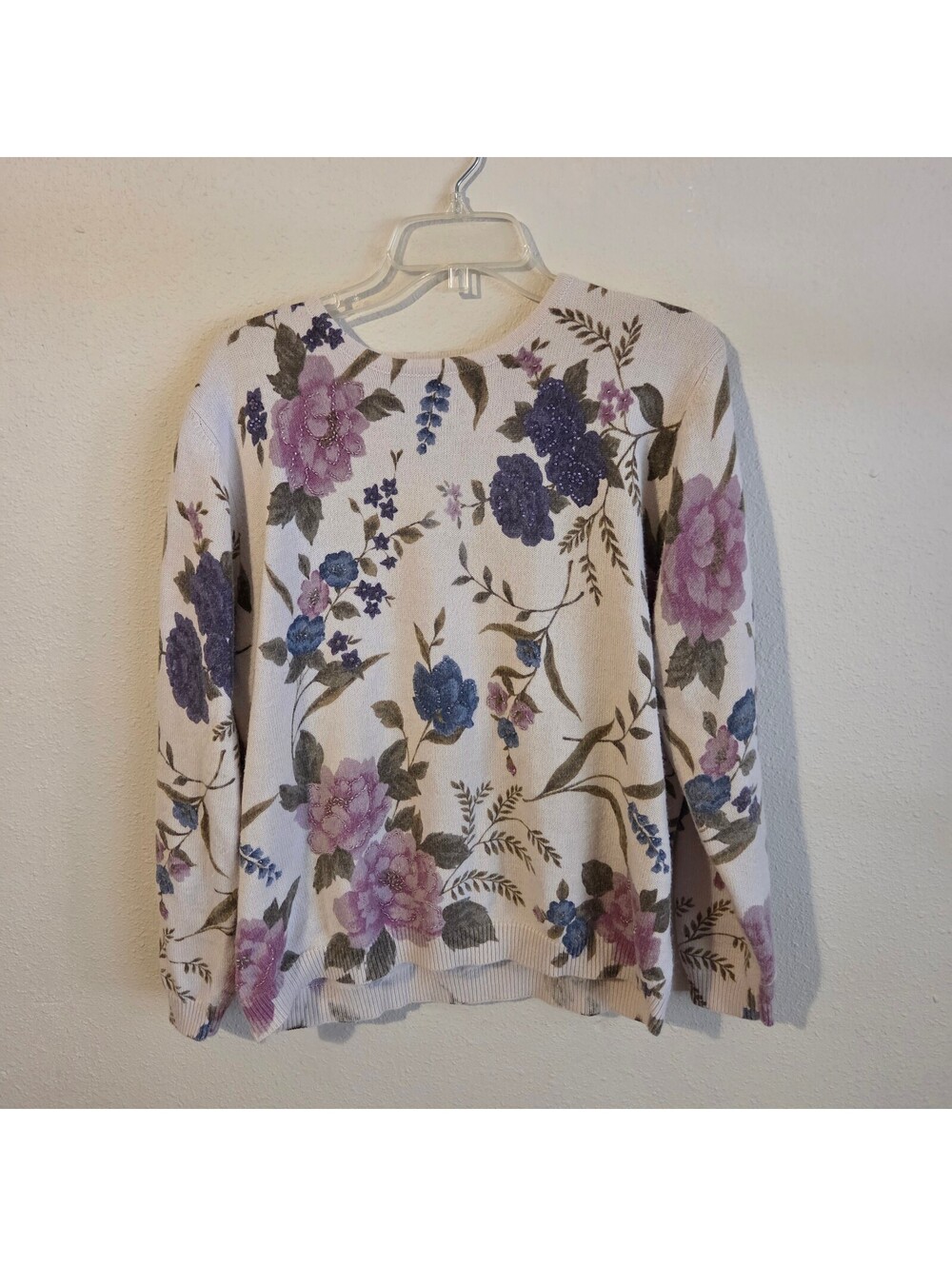 Vintage alfred dunner floral sweater